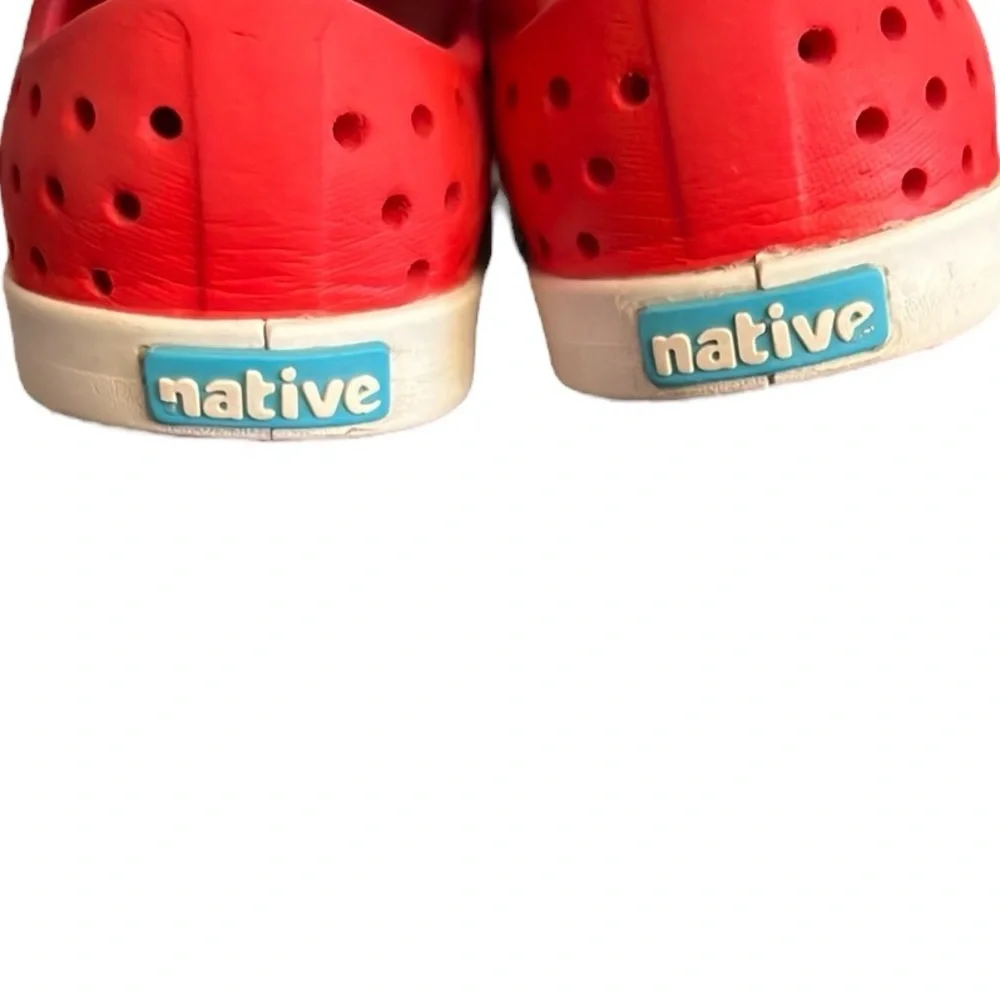 Native Jefferson Torch Red/White Shell Toe Shoe